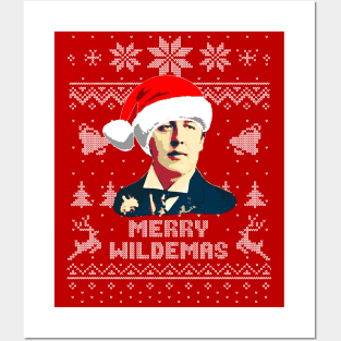 Oscar Wilde Merry Wildemas Posters and Art